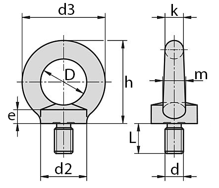 پیچ قلاب دینام فولادی ( پیچ قلابدار ) خودرنگ