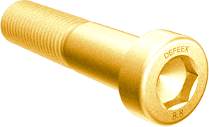 پیچ آلن گل کوتاه  12.9 گالوانیزه زرد