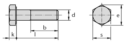 پیچ شش گوش HV - 10.9