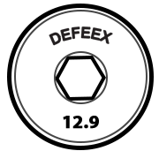 پیچ آلن گل کوتاه آچار کوچک 12.9 مشکی