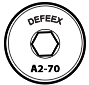 پیچ آلن گل کوتاه آچار کوچک استنلس استیل 304 (A2-70)