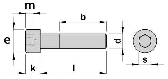 پیچ آلن  خشکه ( فولادی ) 8.8   گالوانیزه سرد