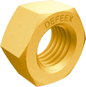 مهره شش گوش کربن استیل کلاس 8 گالوانیزه زرد